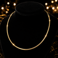 Herringbone Chain Necklace 9ct Yellow Gold Plated Hallmarked Brand New Boxed