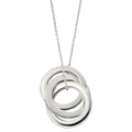 Triple Interlink Necklace Sterling Silver 925 Hallmarked Brand New Boxed