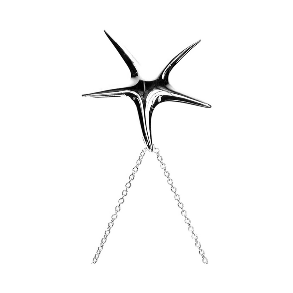 Starfish Necklace Solid Sterling Silver 925 Hallmarked British Made