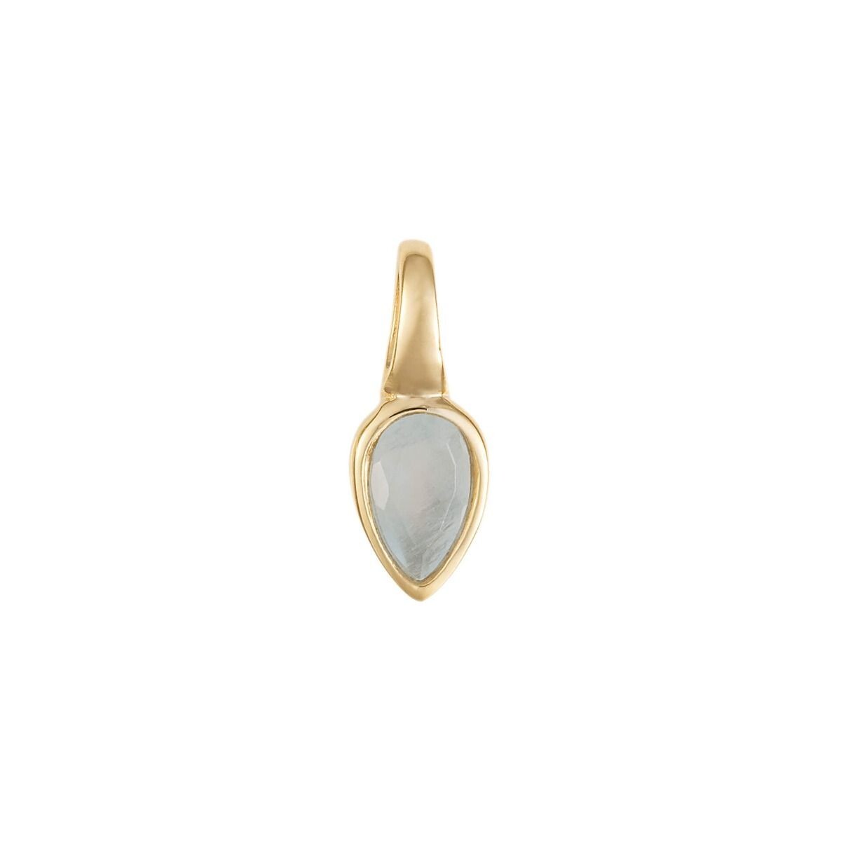 Semi Precious Birthstone Pendant 9ct Yellow Gold Plated Hallmarked All Months