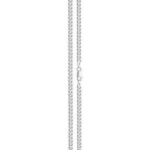Men's Sterling Silver Bracelet Curb Link British Made 925 Hallmark 8" Weight 4g