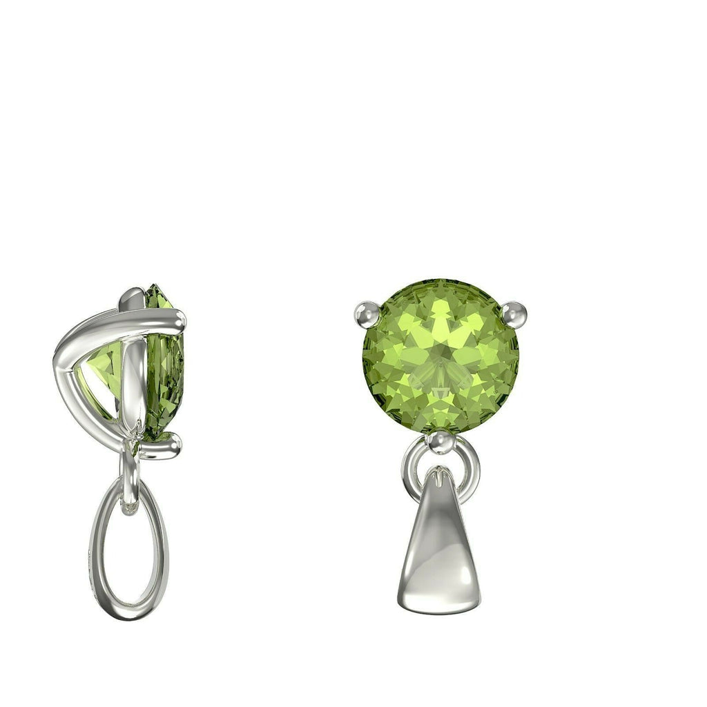Sterling Silver Peridot Pendant Hallmarked British Made All Chain Lengths