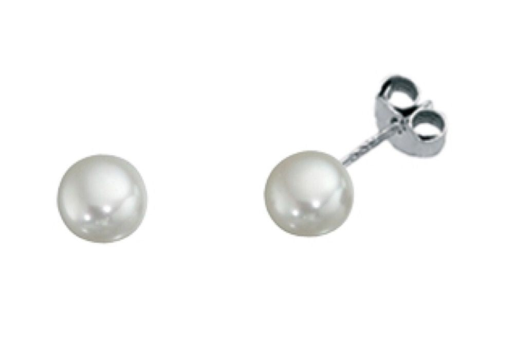 5mm Pearl Stud Earrings Sterling Silver 925 Hallmarked Brand New Boxed
