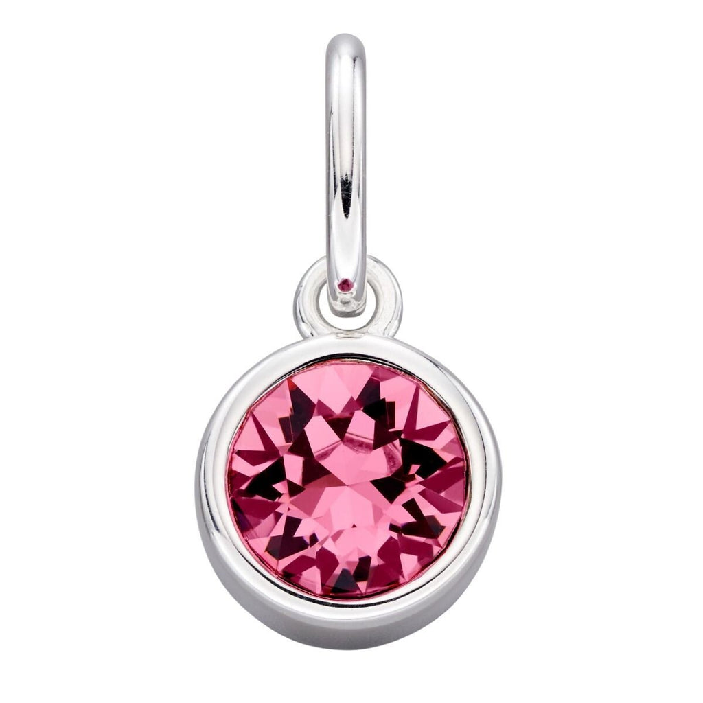 Crystal Birthstone Pendant Sterling Silver 925 Hallmark British Made All Months