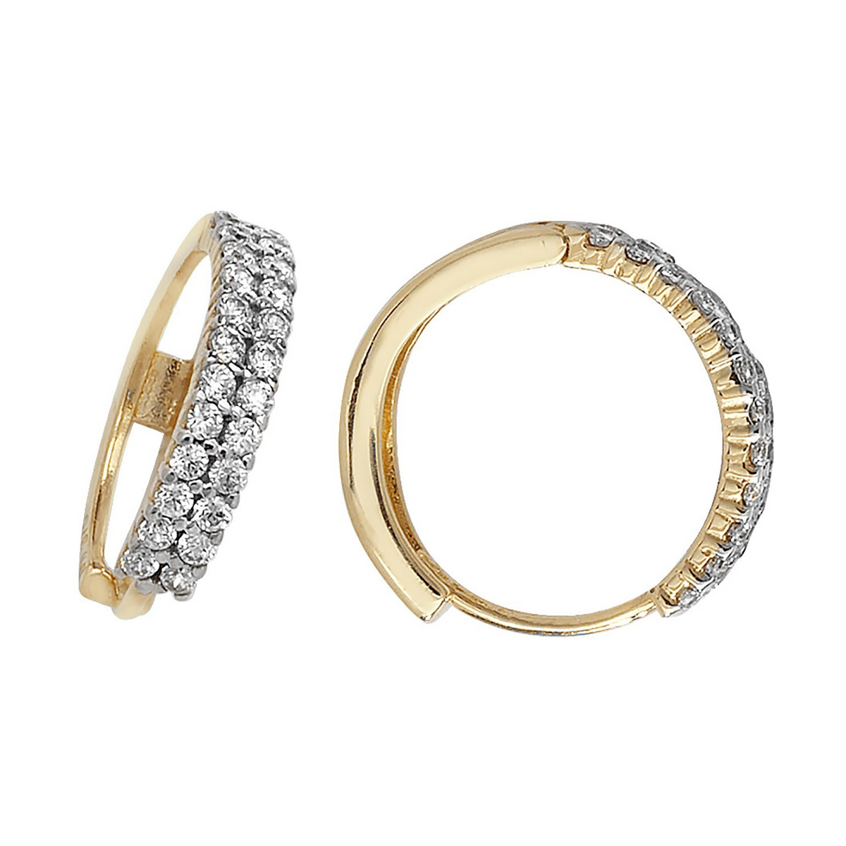 Mens Huggie Hoop Earring 9ct Yellow Gold Gents 375 Hallmarked Brand New Boxed