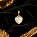 Flush Natural MOP 9ct Yellow Gold Pendant 375 Hallmarked All Chain Lengths