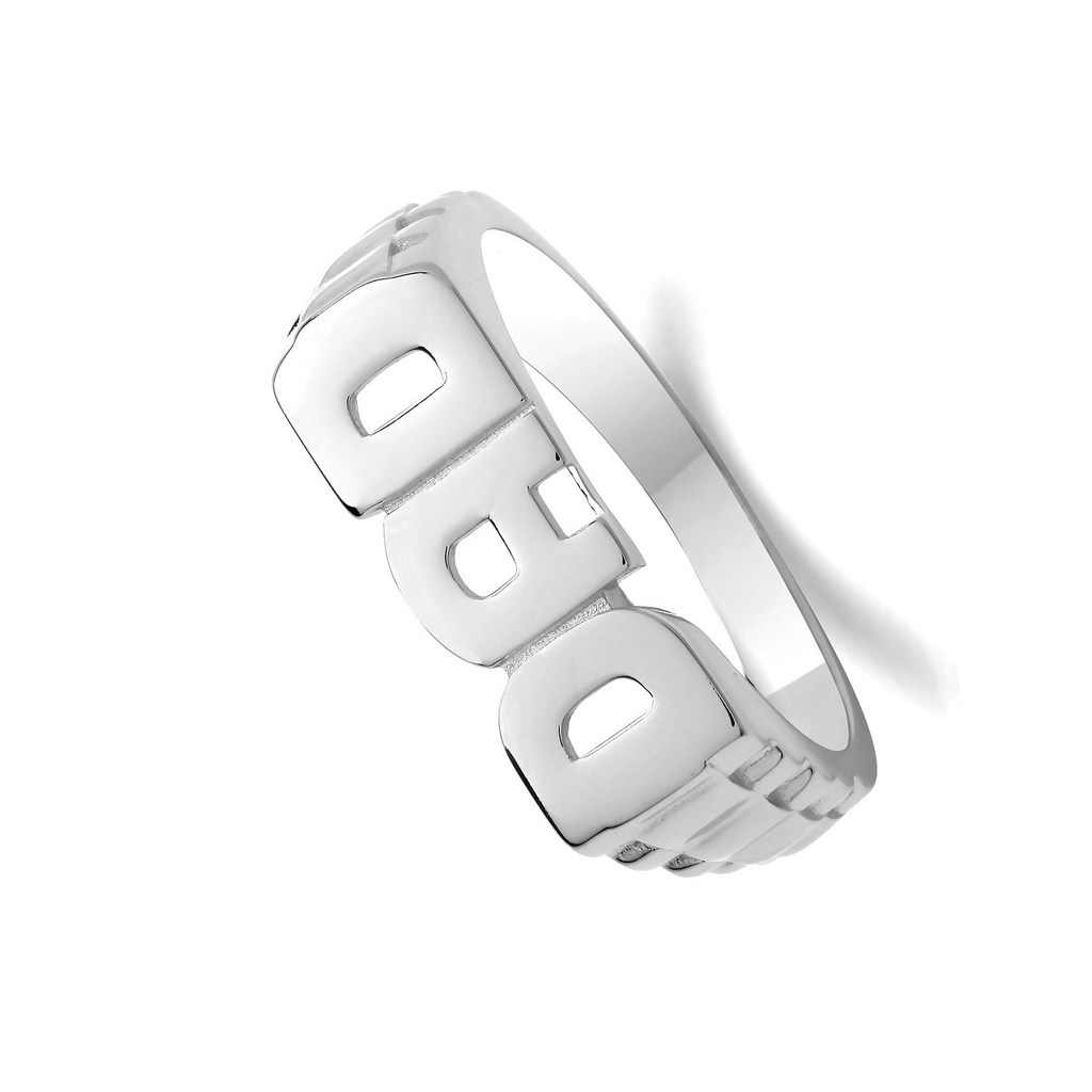 Dad Ring Sterling Silver 925 Hallmarked Sizes British Made Brand New P - Z