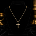 Yellow Gold Cross Pendant 375 Hallmark All Chain Lengths British Made Brand New