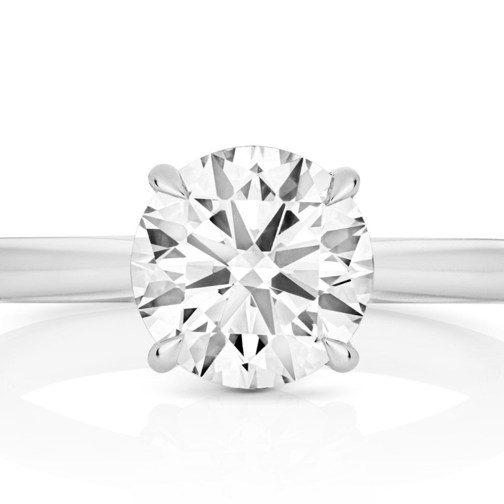 13 Lab-Grown Diamond Engagement Ring 18ct White Gold Hallmarked Sizes J - Q