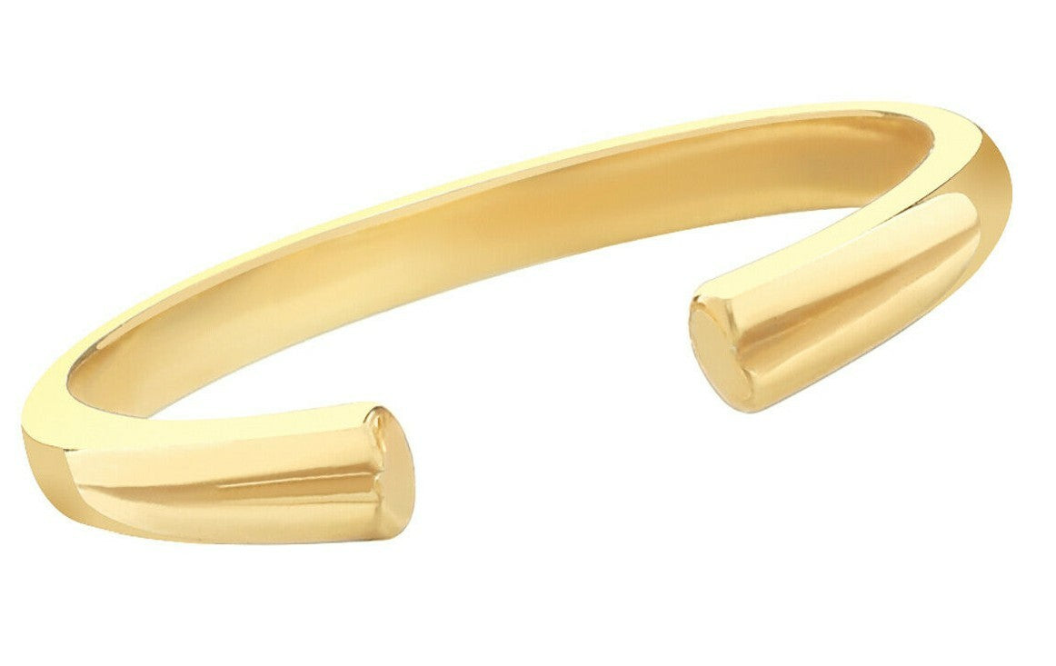 Sterling Silver Torque Ring Gold Plated 925 Hallmarked Size I - T British Made