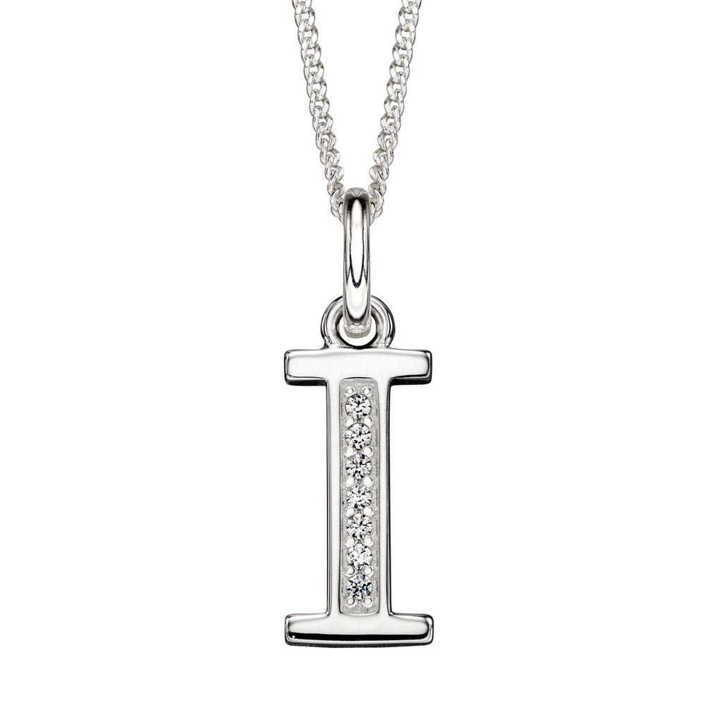 A - Z Necklace Channel Set Sterling Silver British Made 925 Hallmarked Brand New