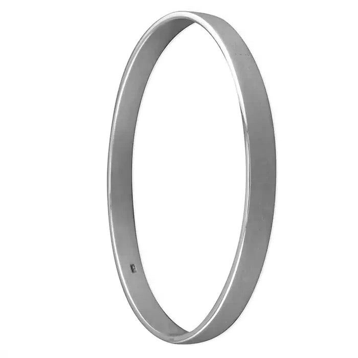 7mm Flat Bangle Sterling Silver 925 Hallmarked British Made Brand New