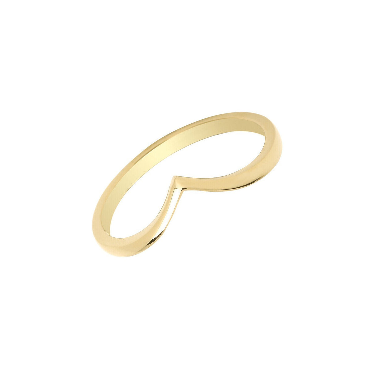 Wishbone Ring 9ct Yellow Gold Hallmarked Sizes J - Q British Made