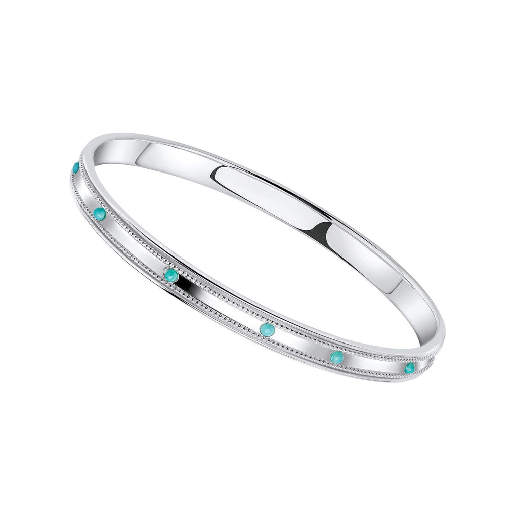 Ridged Spinner Bangle Sterling Silver 925 Hallmarked Brand New Boxed