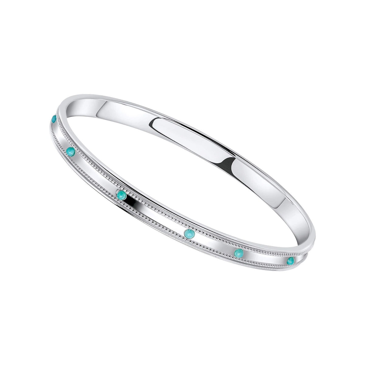 Ridged Spinner Bangle Sterling Silver 925 Hallmarked Brand New Boxed