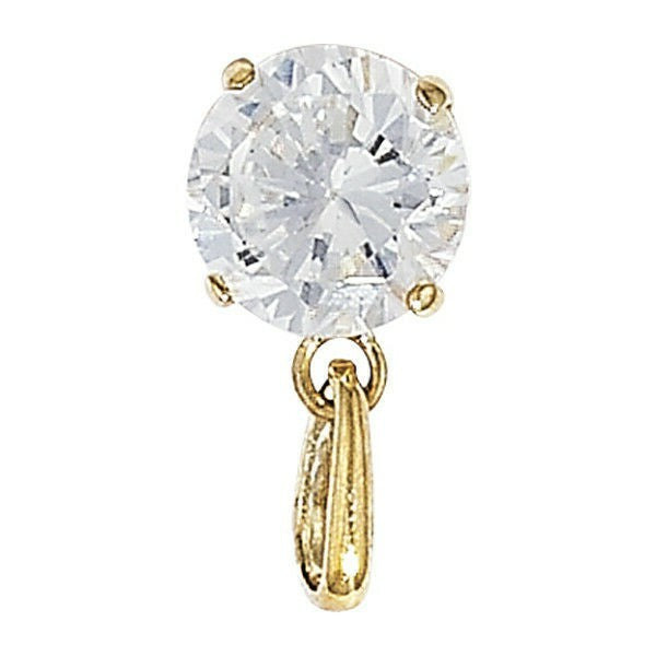 Yellow Gold Solitaire Pendant Hallmarked British Made All Chain Lengths