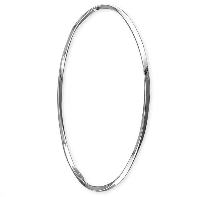 Fancy Twist Bangle Sterling Silver 925 Hallmarked British Made Brand New