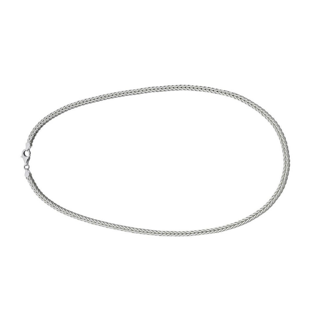 Heavyweight Foxtail Chain Necklace Sterling Silver 925 Hallmark Brand New Boxed