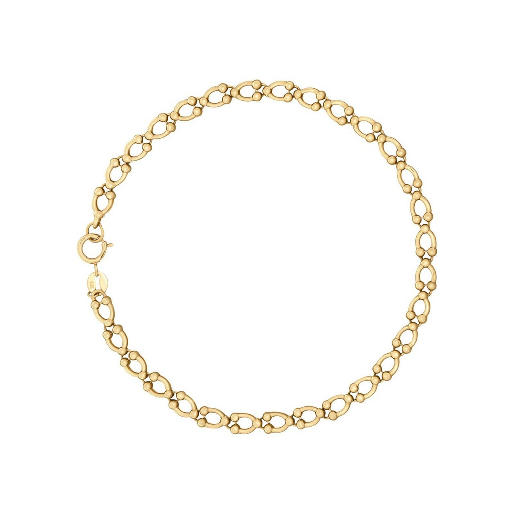 Oval Link Bracelet In 9ct Yellow Gold 375 Hallmark British Made Brand New Boxed