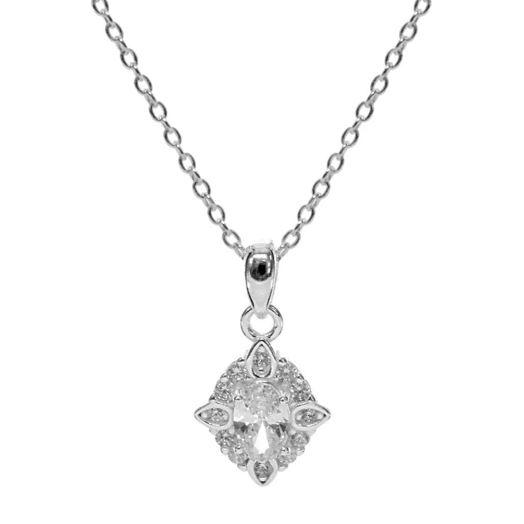 11 Gemstone Vintage Necklace Solid Sterling Silver 925 Hallmarked British Made