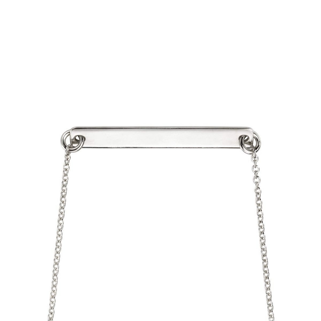 Engravable Bar Pendant Sterling Silver 925 Hallmarked All Chain Lengths