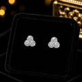 Trilogy Gemstone Stud Earrings Sterling Silver 925 Hallmarked Brand New Boxed