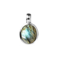 Oval Labradorite Pendant Sterling Silver 925 Hallmarked All Chain Lengths