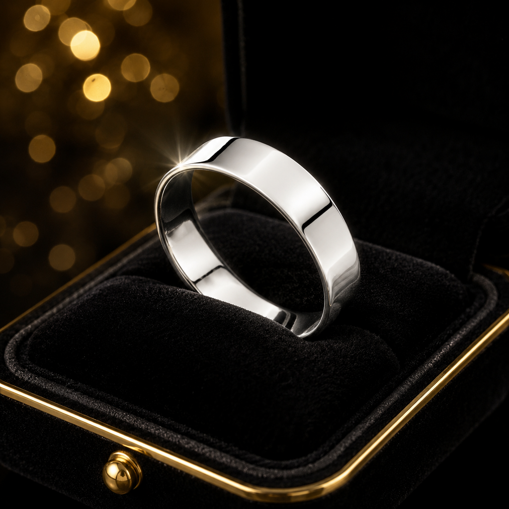 Sterling Silver Plain Cut Band Ring 925 Hallmarked Size K - W British Made