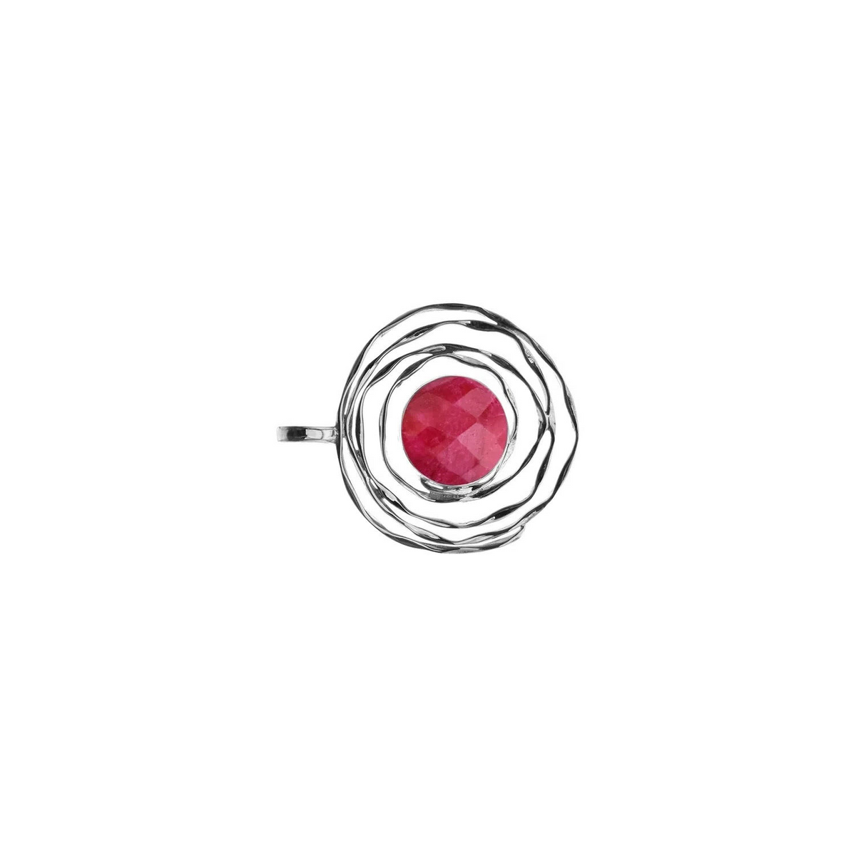Spiderweb Ruby Pendant Sterling Silver 925 Hallmarked All Chain Lengths