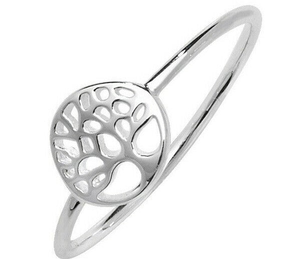 Sterling Silver Ring Tree Of Life 925 Hallmarked Size J - R Brand New Boxed