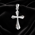 Diamond Cut Cross Sterling Silver 925 Hallmarked All Chain Lengths Brand New