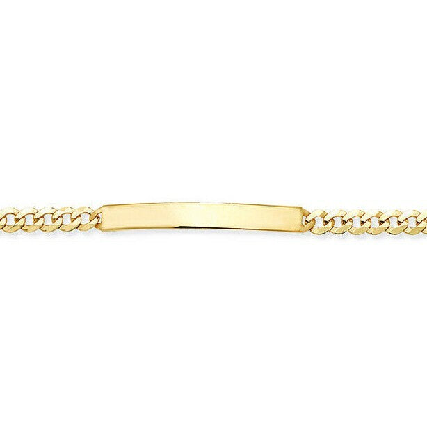 Ladies Identity Bracelet 9ct Yellow Gold 375 Hallmarked British Made 
