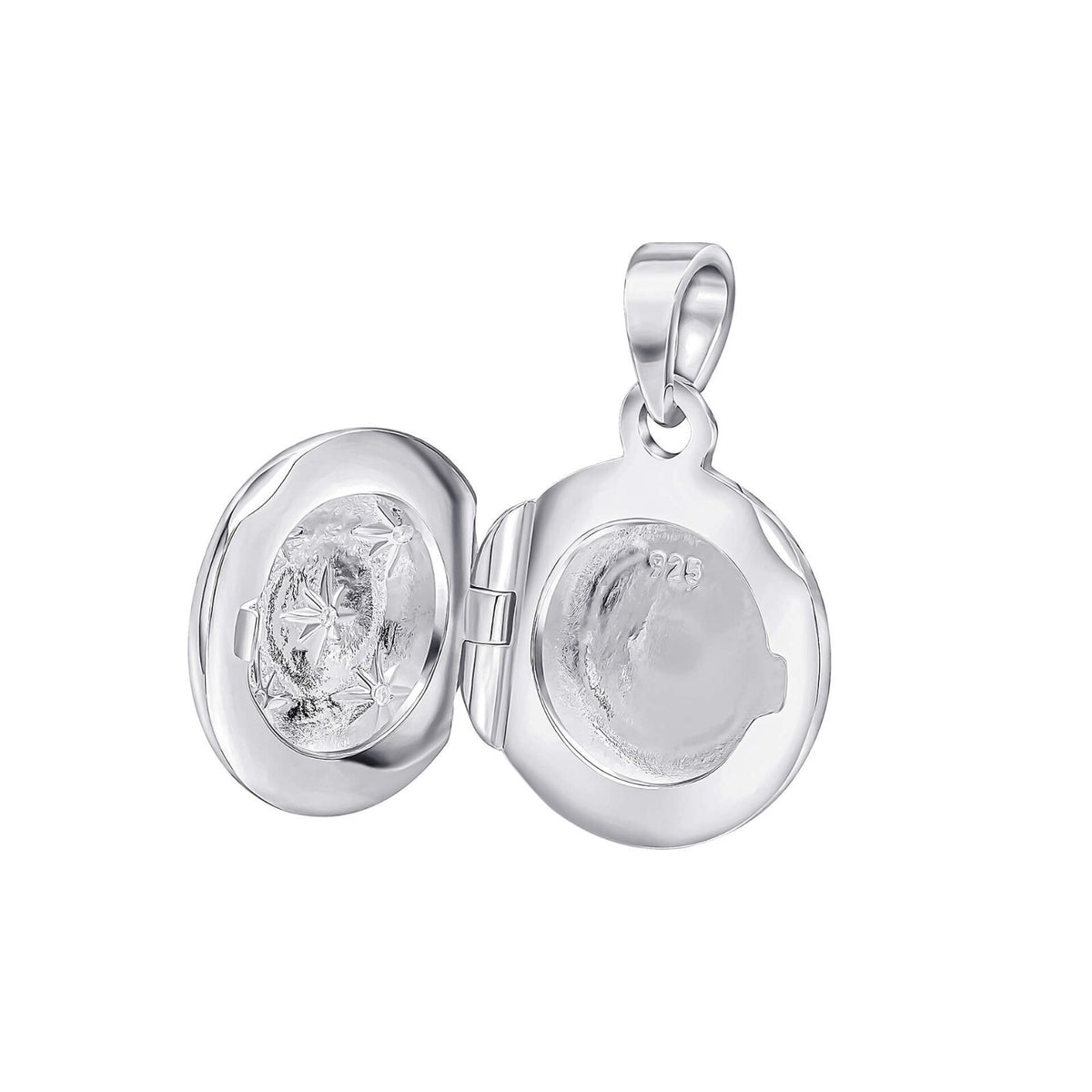 Round Locket Sterling Silver 925 Hallmarked All Chain Lengths British Made