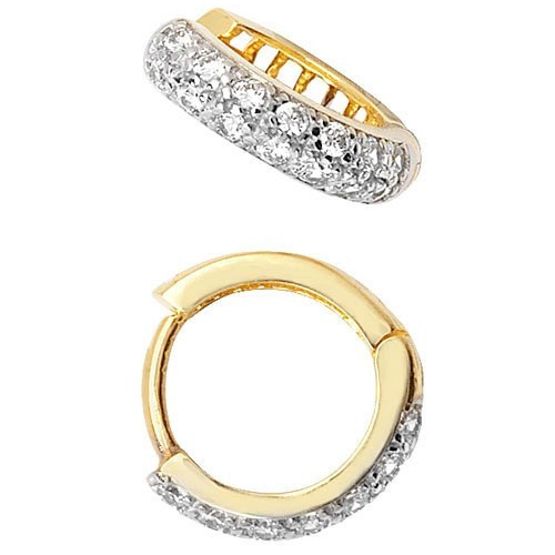 Mens Huggie Hoop Earring 9ct Yellow Gold Gents 375 Hallmarked Brand New Boxed