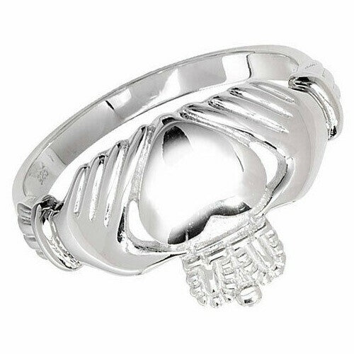 Sterling Silver Ring Claddagh 925 Hallmarked Size K - U British Made