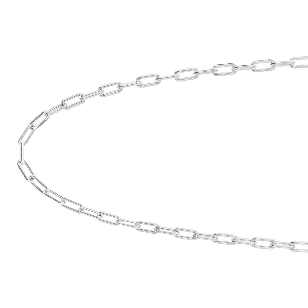 Open Link Carrier Chain Necklace Sterling Silver 925 Hallmarked Brand New Boxed