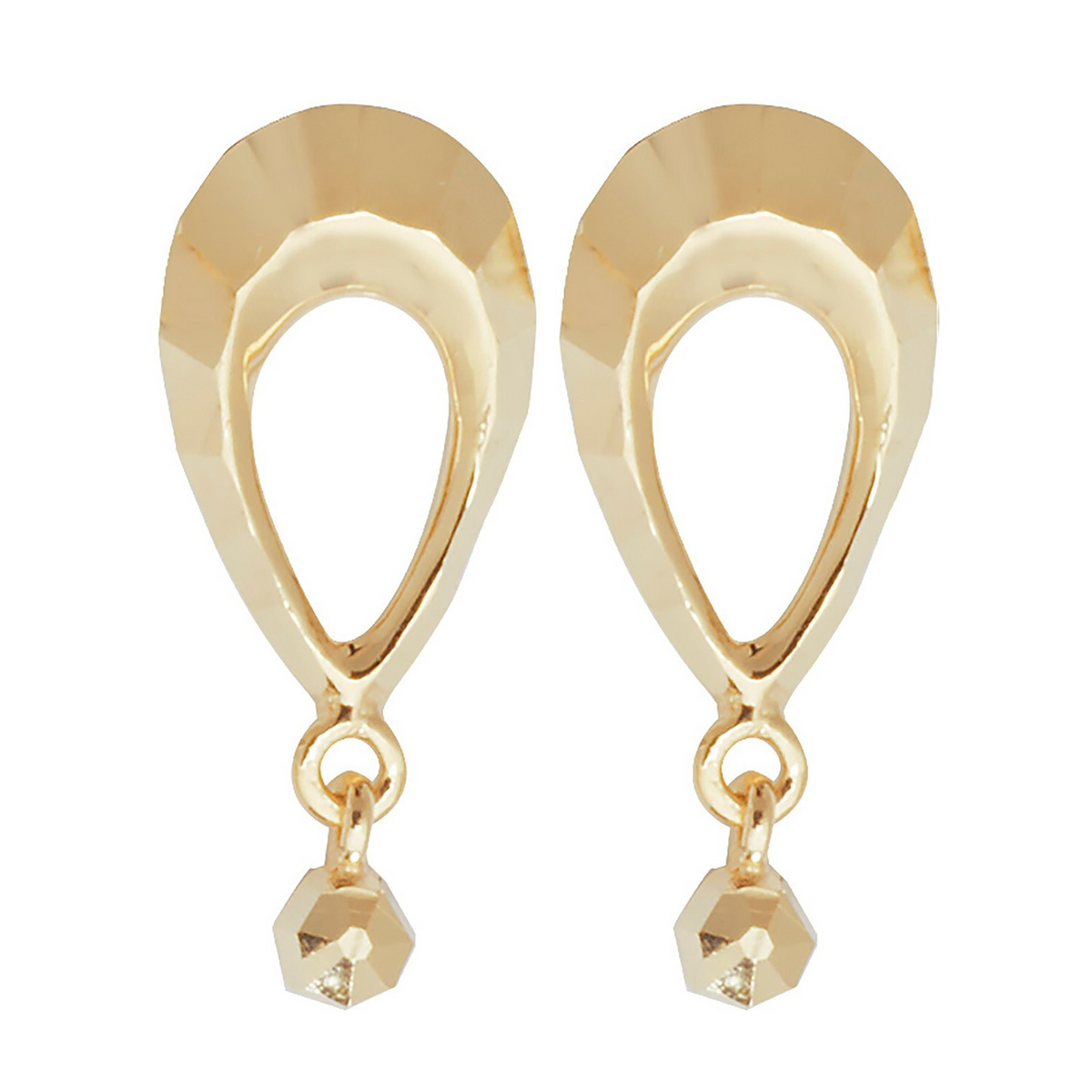 Pear Drop Earrings 9ct Yellow Gold 375 Hallmarked British Made Brand New Boxed