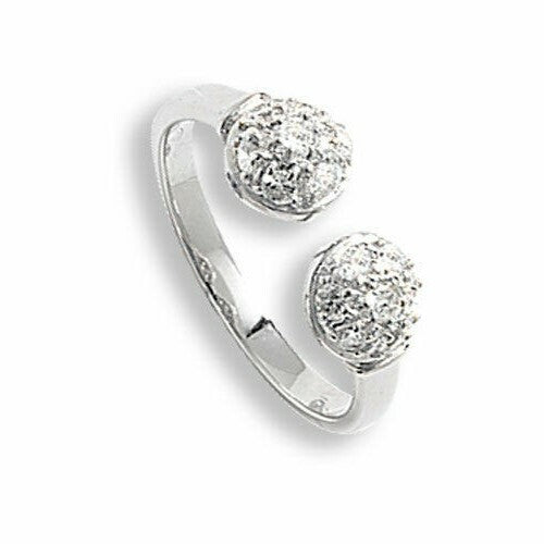 Sterling Silver Ring Anniversary Gemstone 925 Hallmarked Size K - T British Made