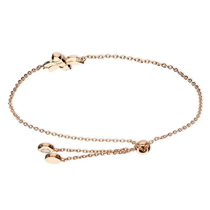 Gemstone Charm Bee Bracelet 18ct Gold On Sterling Silver Hallmarked British Made