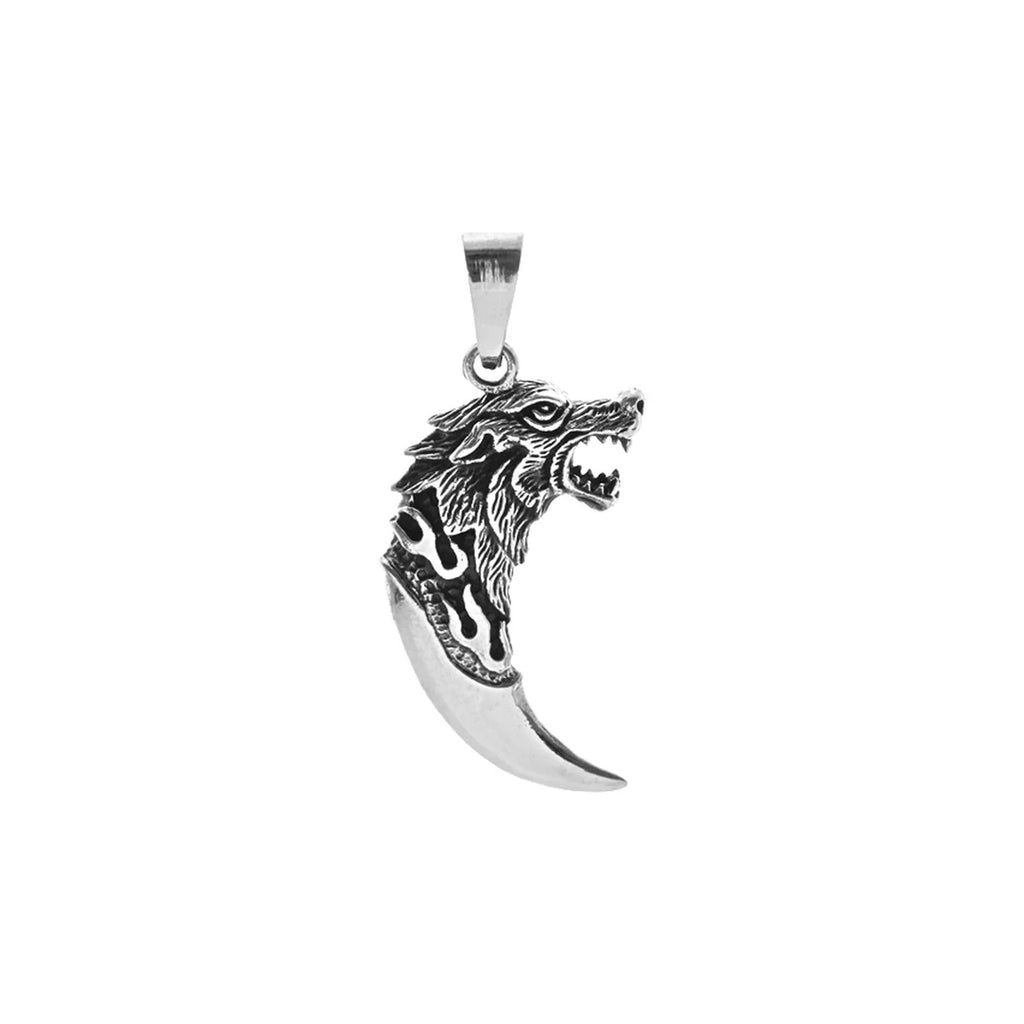 Authentic Wolf Dagger Pendant Sterling Silver 925 Hallmarked All Chain Lengths