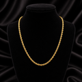Yellow Gold Rope Chain British Made Fully Hallmarked 20" Weight 4.8g