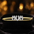 Mum Gemstone Bangle 9ct Yellow Gold Hallmarked British Made (Mothers Day)