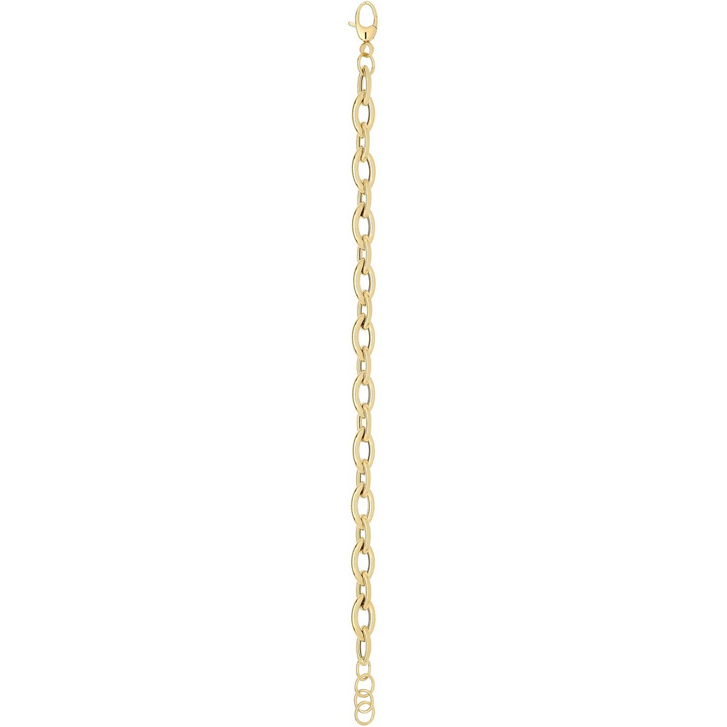 Marquise Link Bracelet 9ct Yellow Gold 375 Hallmarked British Made Brand New