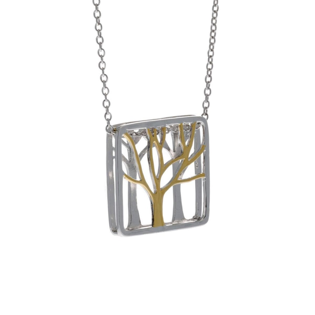 Tree Of Life Necklace 9ct Yellow Gold Plated Halllmarked Brand New Boxed