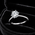 Sterling Silver Solitaire Ring Engagement Gemstone 925 Hallmarked Size J - U