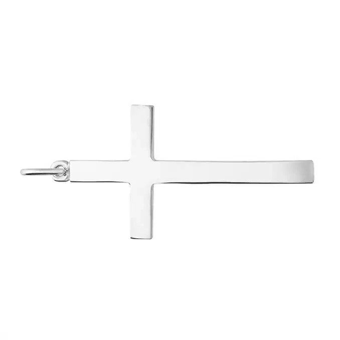 Heavy Plain Cross Sterling Silver 925 Hallmark British Made All Chain Lengths