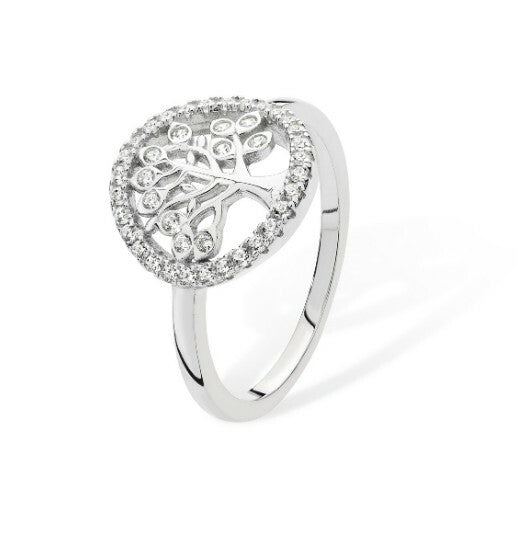 Sterling Silver Ring Tree Of Life 925 Hallmarked Size J - R British Made
