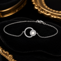 Double Loop Pearl Bracelet Sterling Silver 925 Hallmark Brand New Boxed