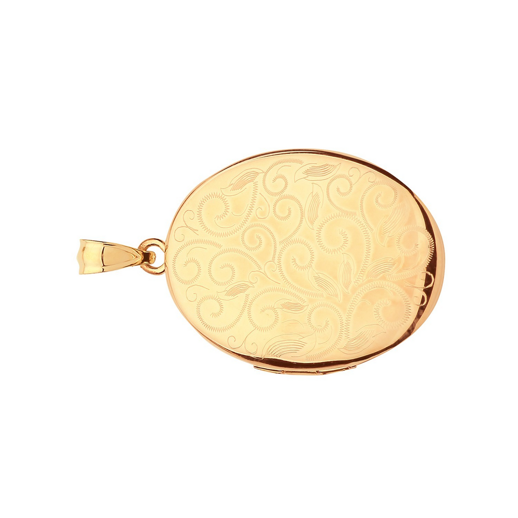Victorian Style 9ct Yellow Gold Locket 375 Hallmarked All Chain Lengths