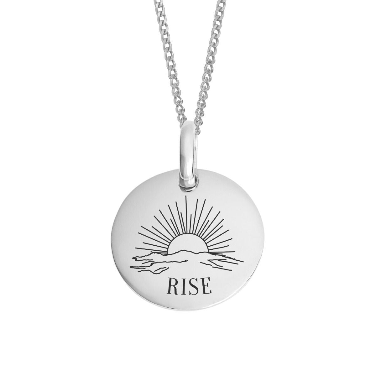Sterling Silver Tag Pendant 925 Hallmarked British Made All Chain Lengths